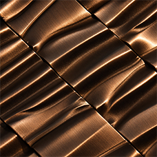 Texture bronze patiné pour la finition d’une sculpture cheval en métal